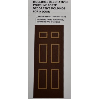 Kit of decorative moldings for door - Scale 1/12